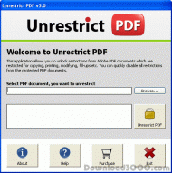 Remove PDF Print Security screenshot